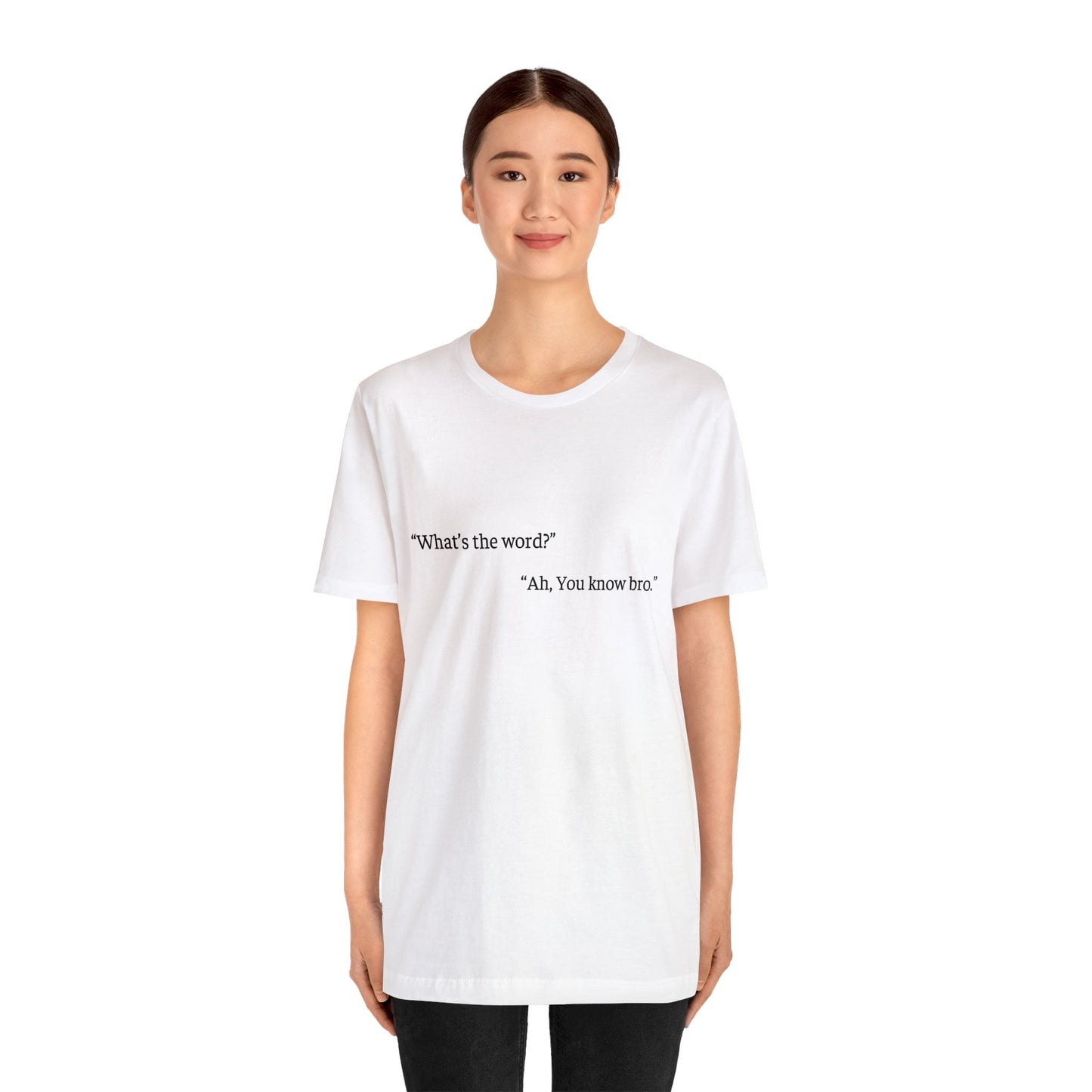 Cool Talk - What's the word?: Unisex Jersey Short Sleeve Tee