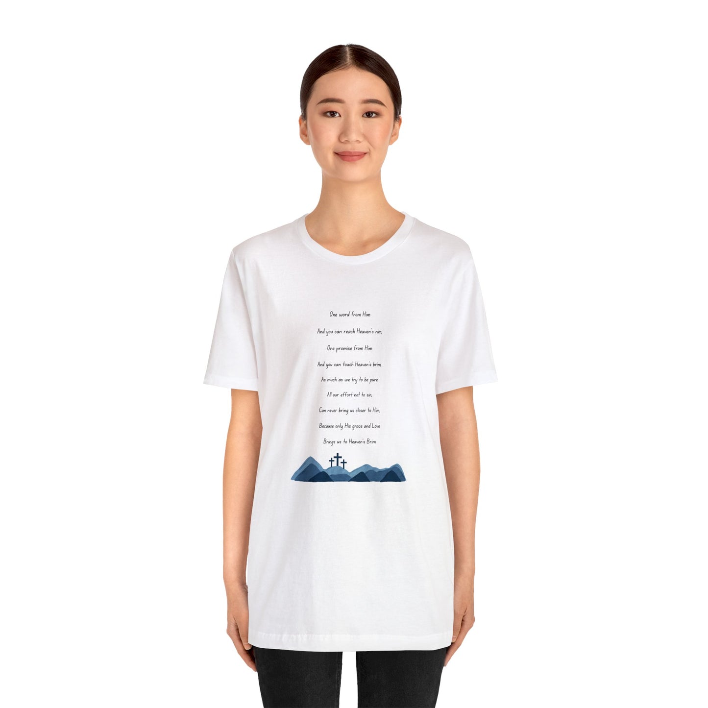 Heavens Brim Poem: Unisex Jersey Short Sleeve Tee