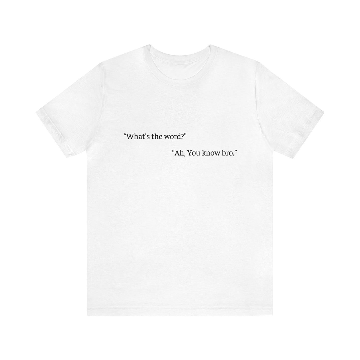 Cool Talk - What's the word?: Unisex Jersey Short Sleeve Tee