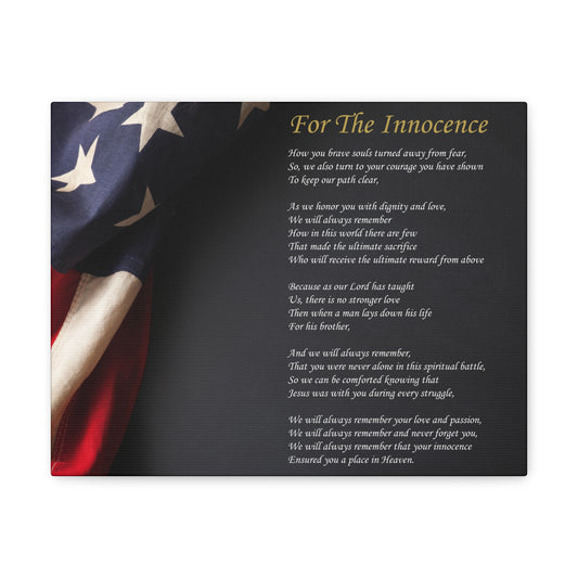 "For The Innocence" Canvas Gallery Wrap