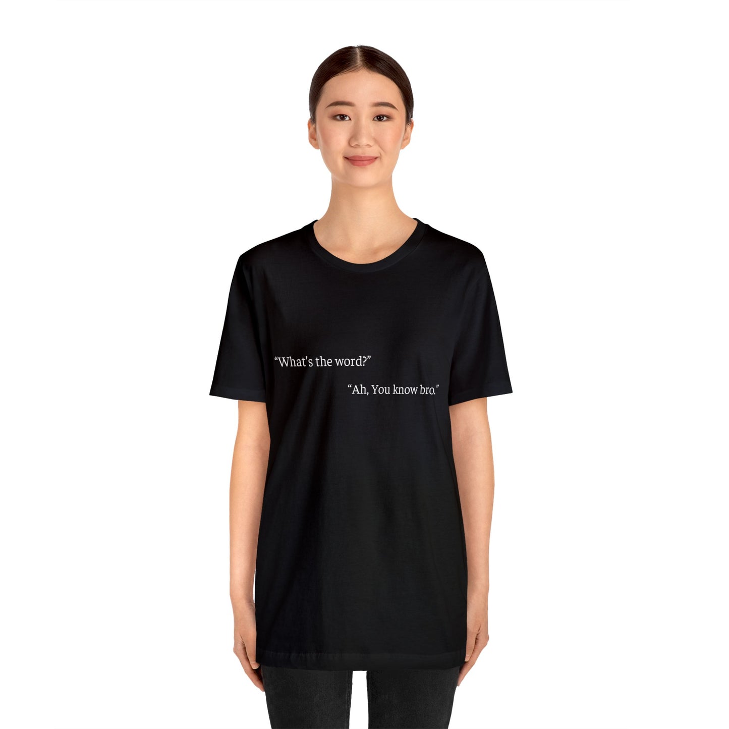 Cool Talk - What's the word?: Unisex Jersey Short Sleeve Tee