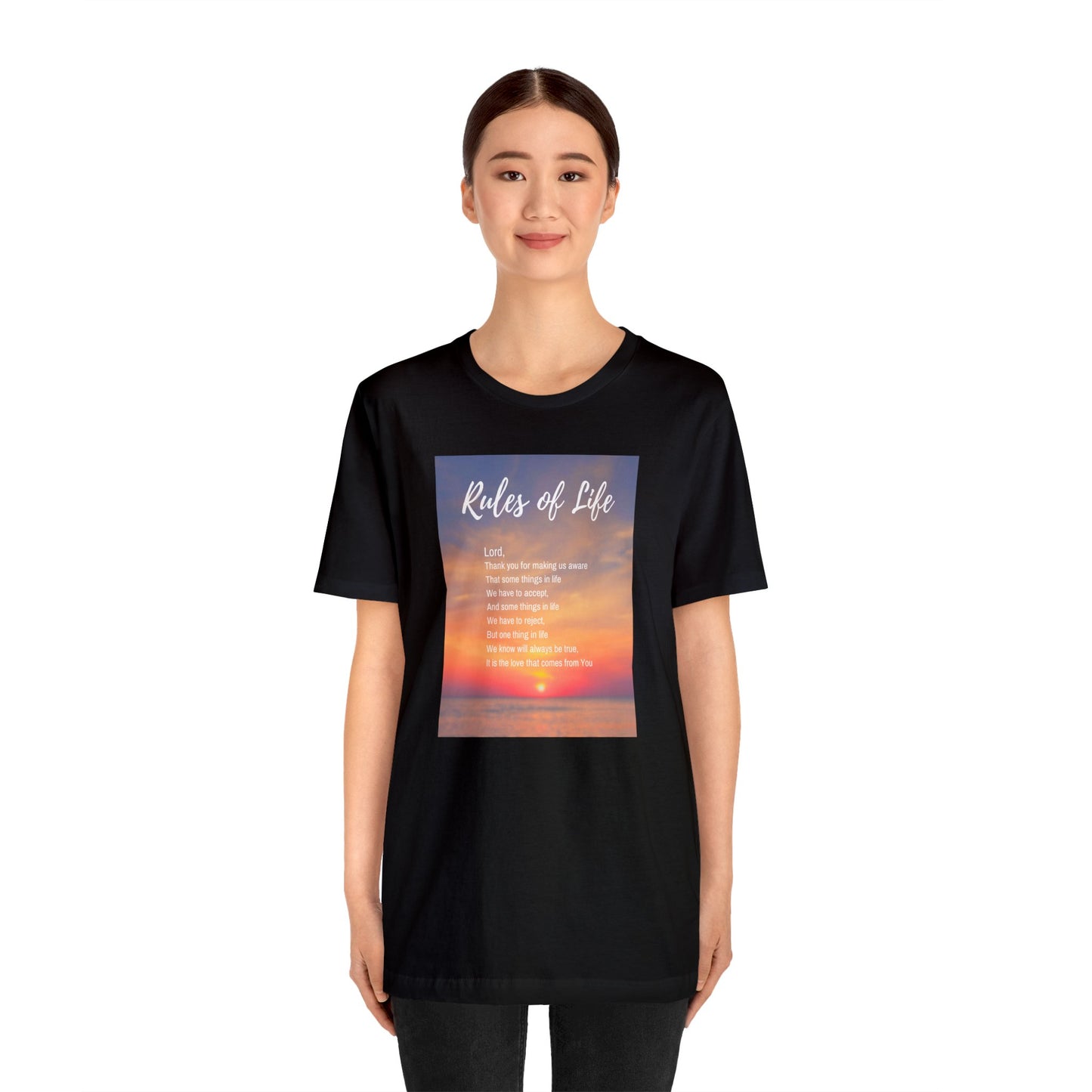 Rules of Life Poem (color): Unisex Jersey Short Sleeve Tee