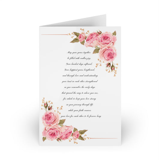 Newlywed Poem: Greeting Cards (1 or 10-pcs)