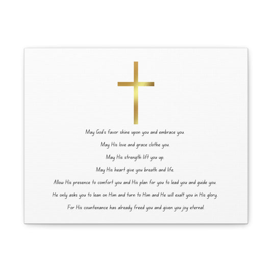 Blessings Poem + No Border: Canvas Gallery Wraps