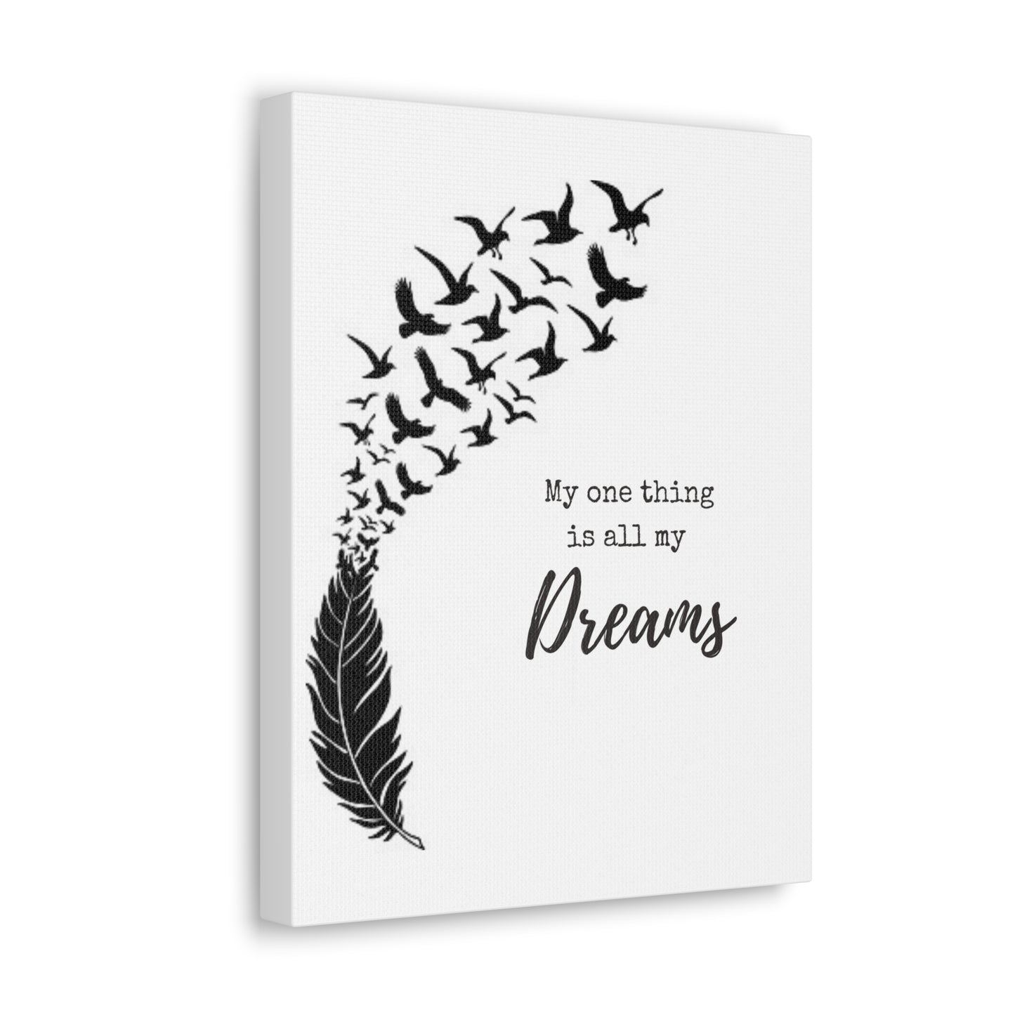 Dreams Poem: Canvas Gallery Wraps