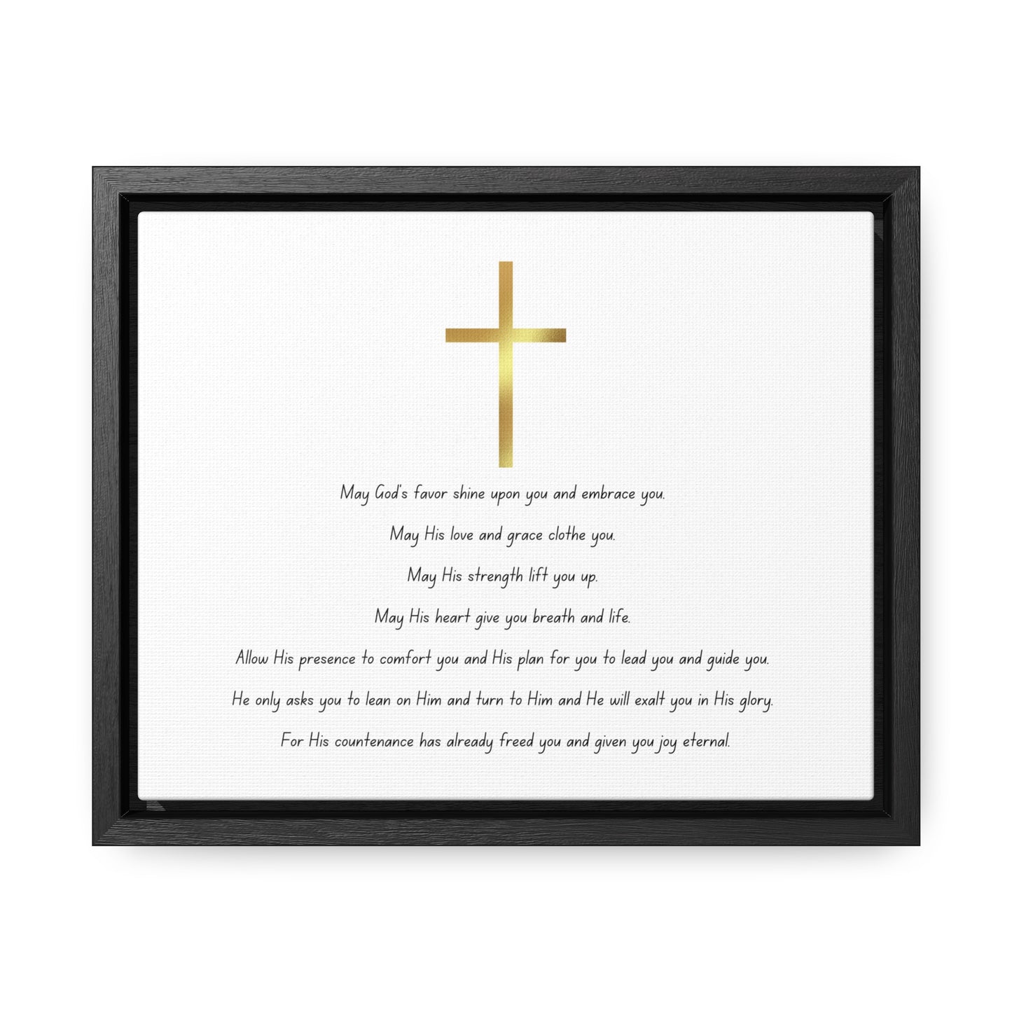 Blessings Poem Canvas + Frame