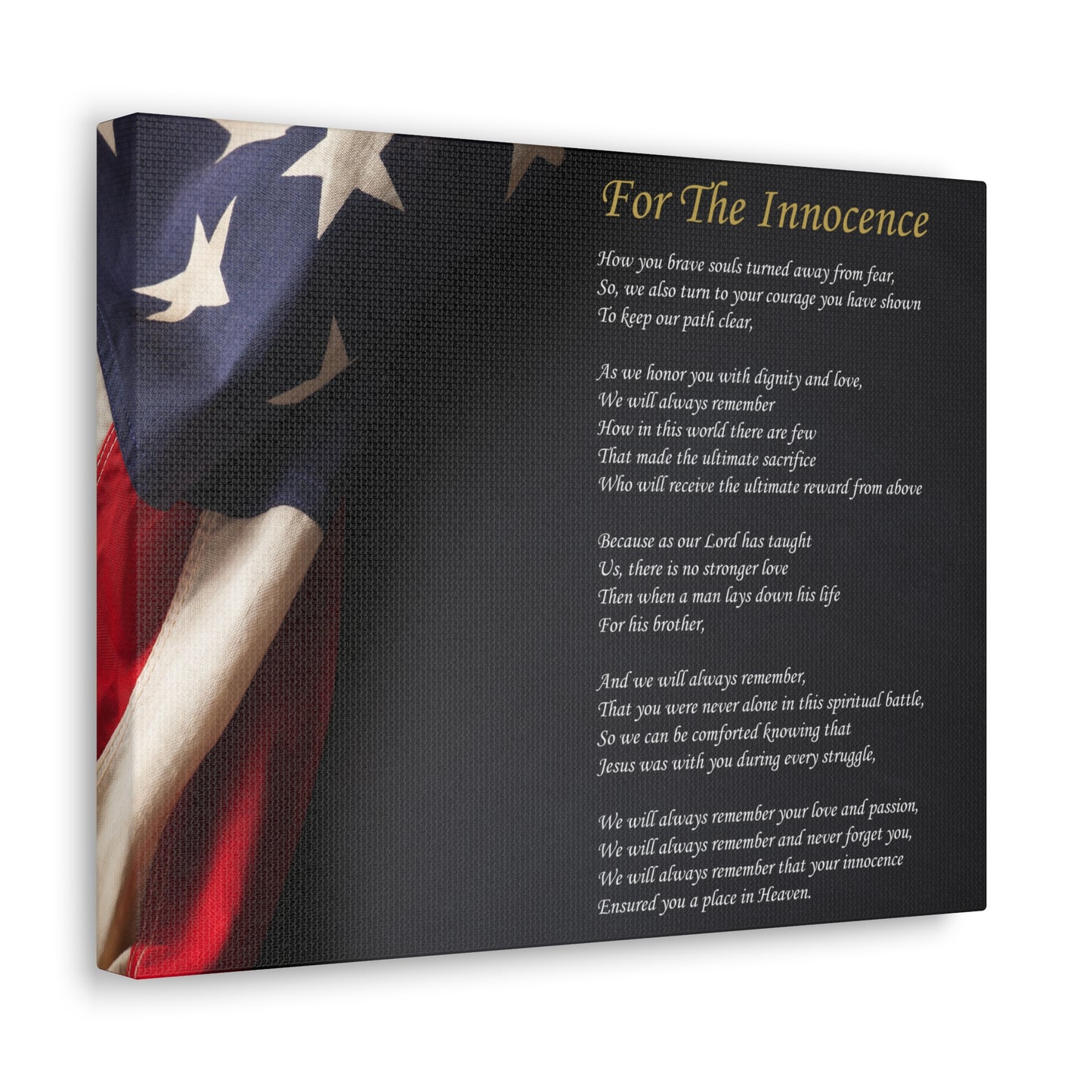 "For The Innocence" Canvas Gallery Wrap