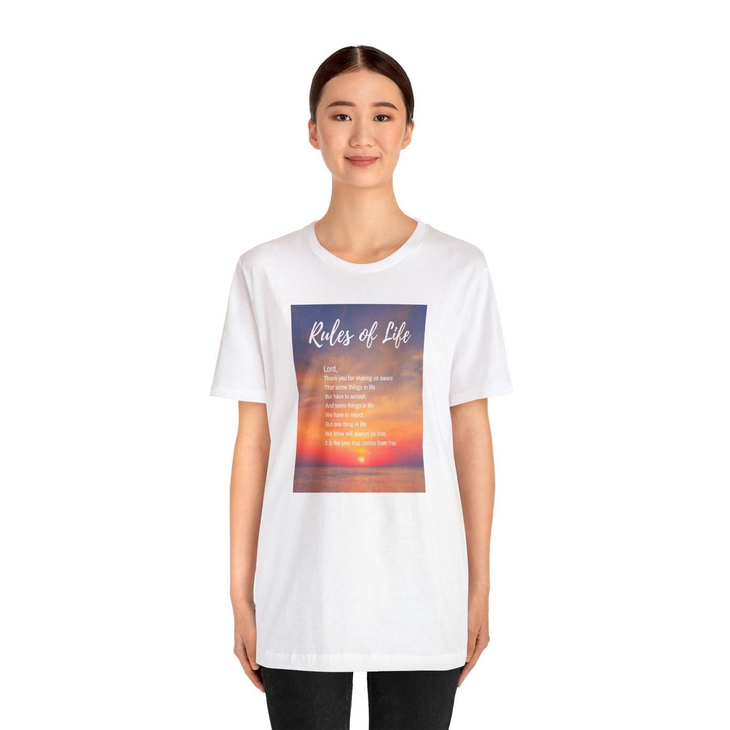 Rules of Life Poem (color): Unisex Jersey Short Sleeve Tee