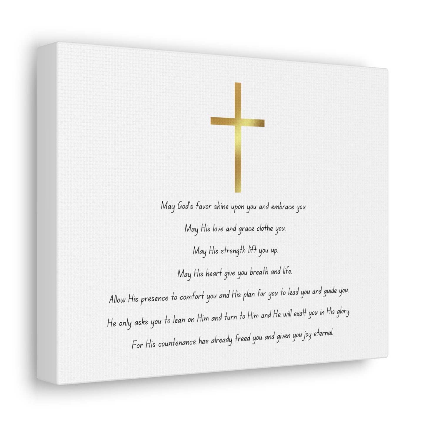 Blessings Poem + No Border: Canvas Gallery Wraps