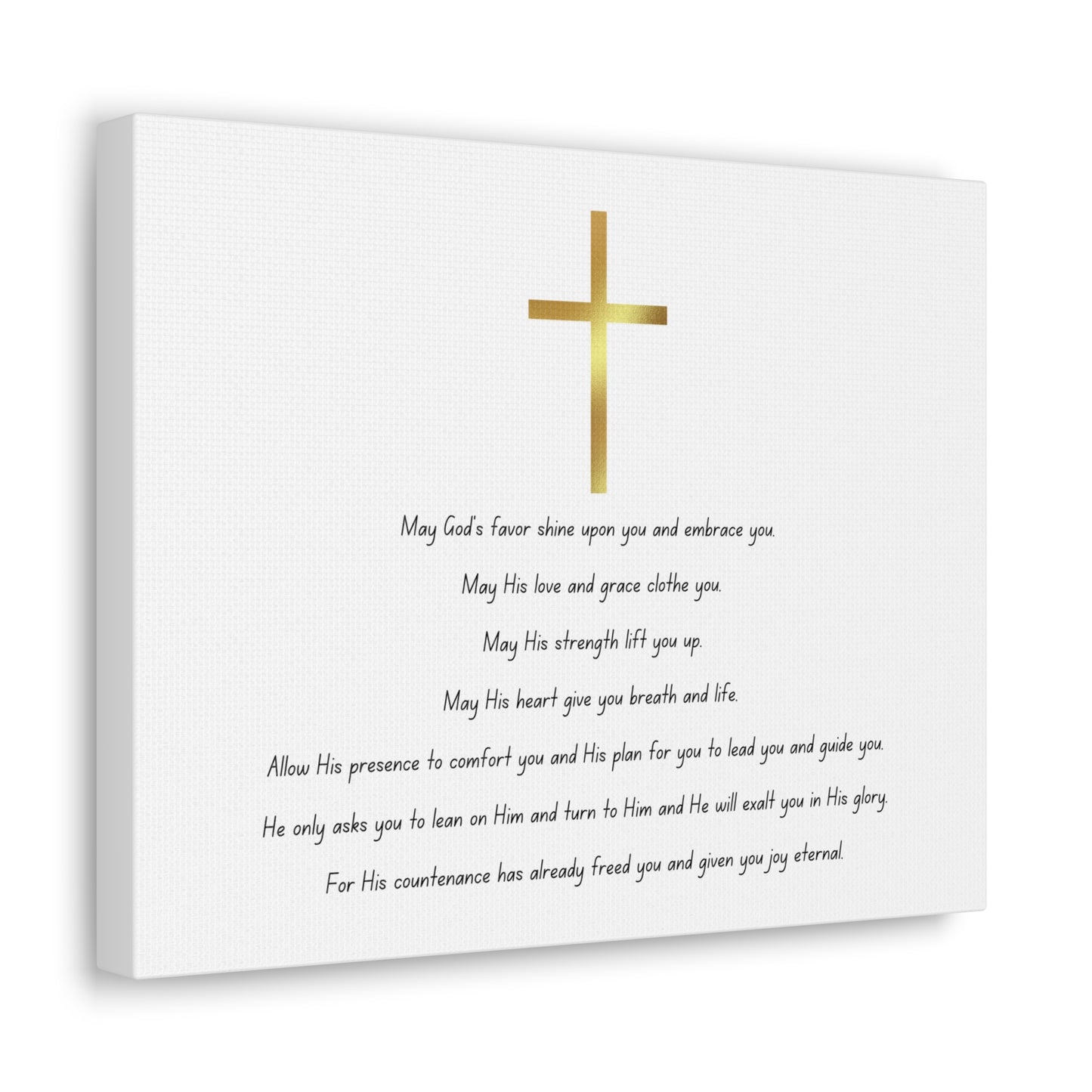 Blessings Poem + No Border: Canvas Gallery Wraps