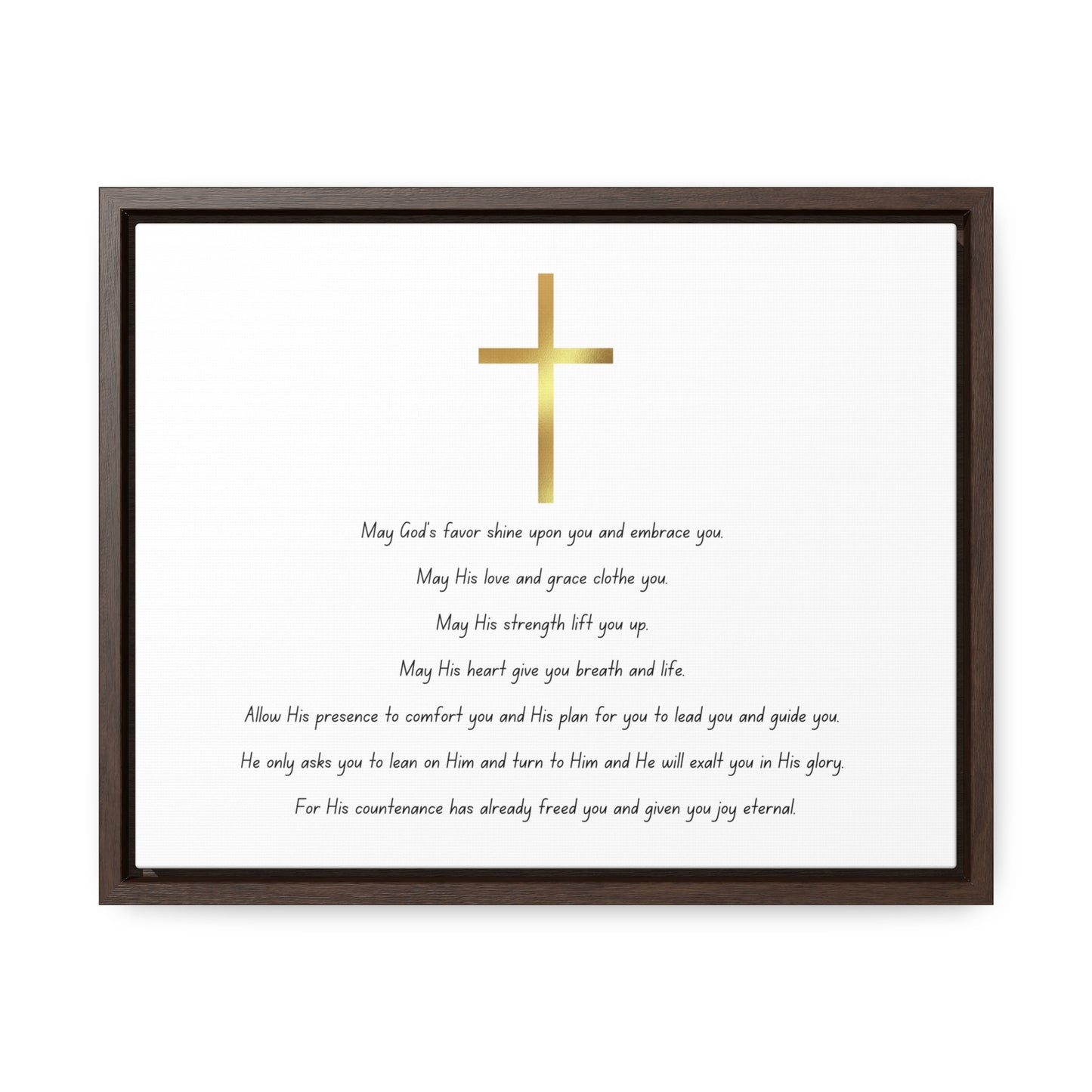 Blessings Poem Canvas + Frame