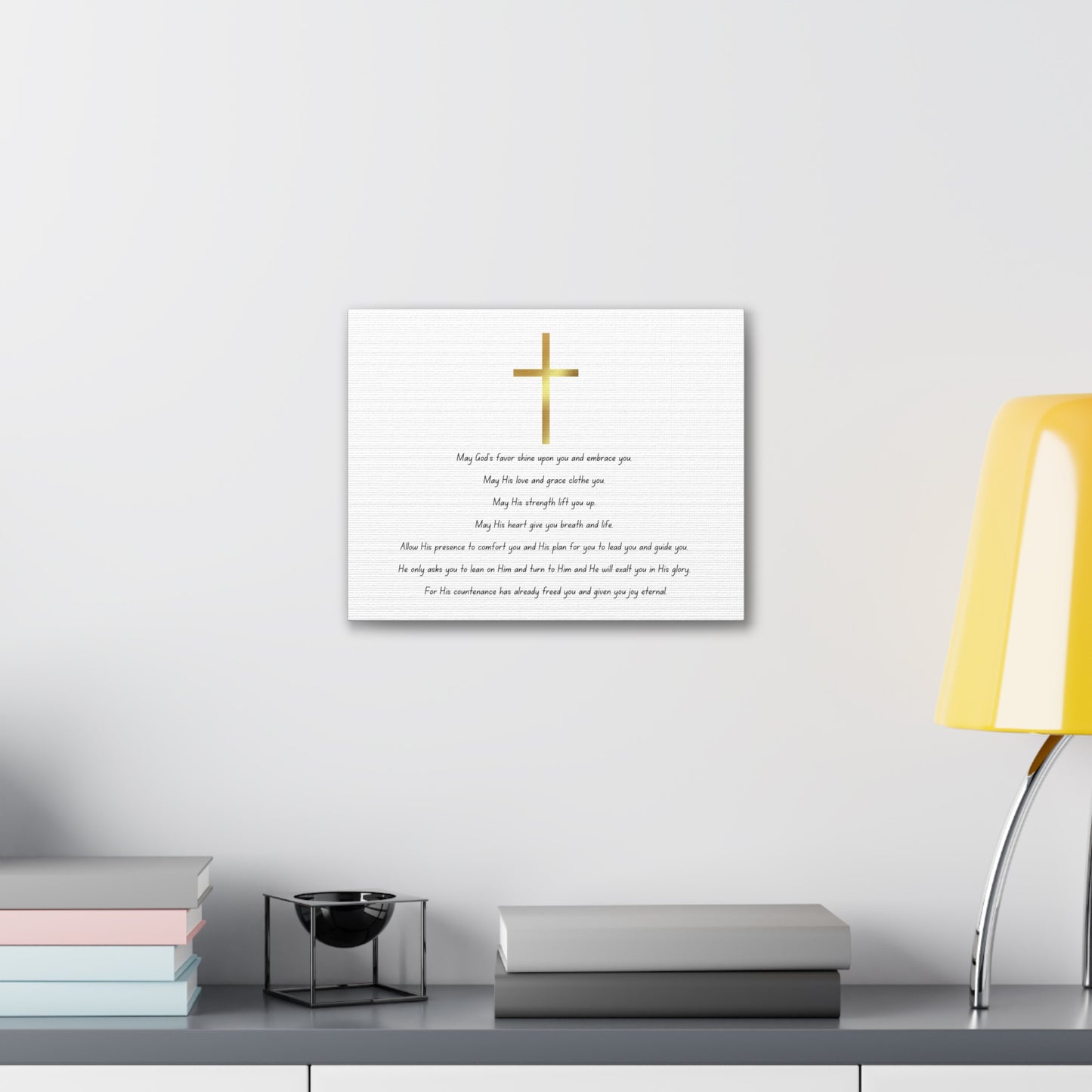 Blessings Poem + No Border: Canvas Gallery Wraps