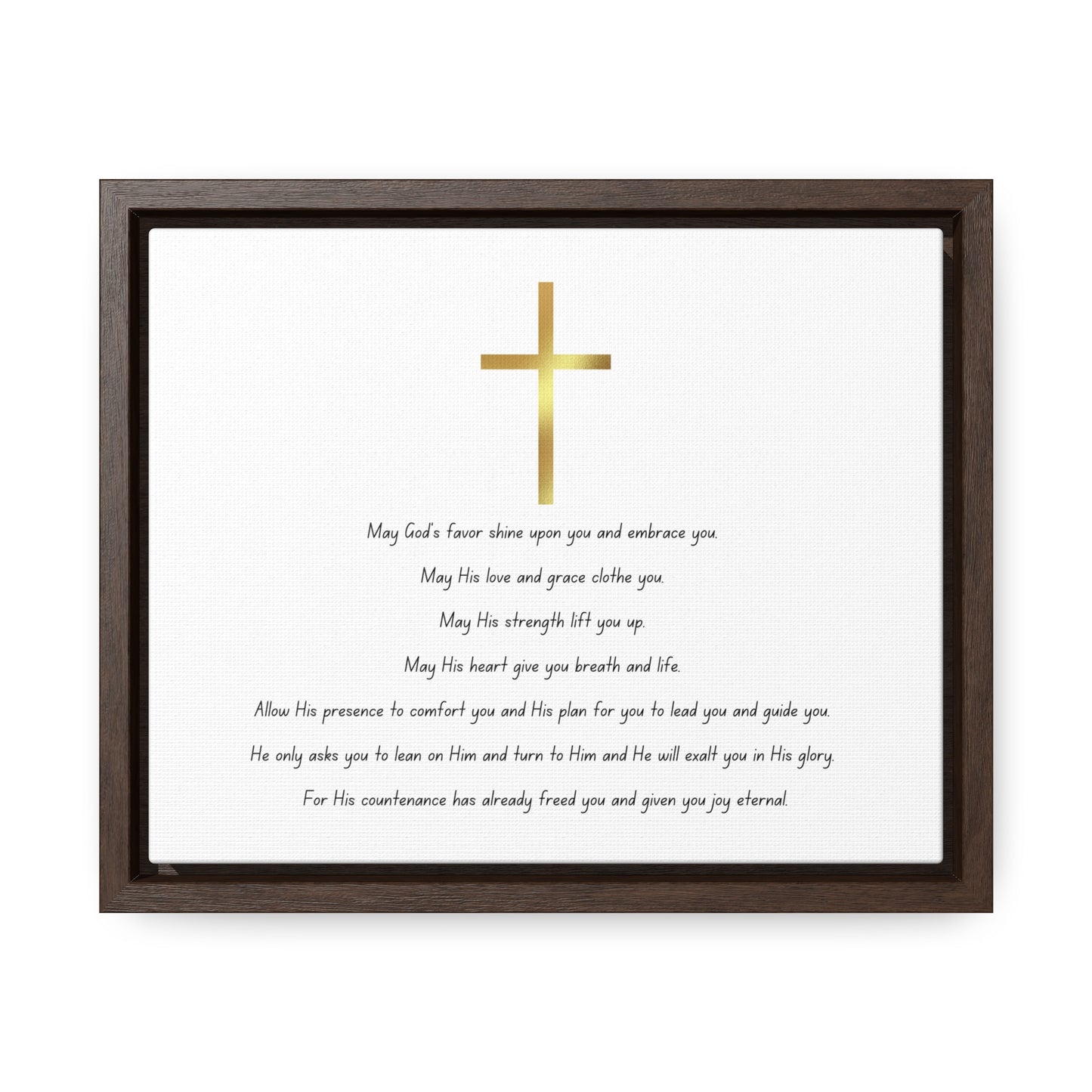 Blessings Poem Canvas + Frame