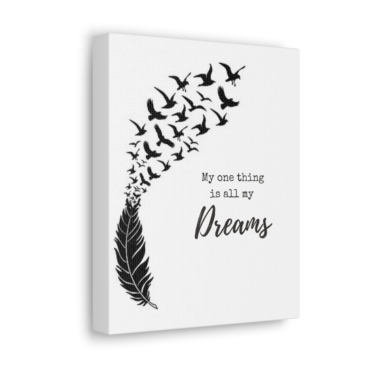 Dreams Poem: Canvas Gallery Wraps