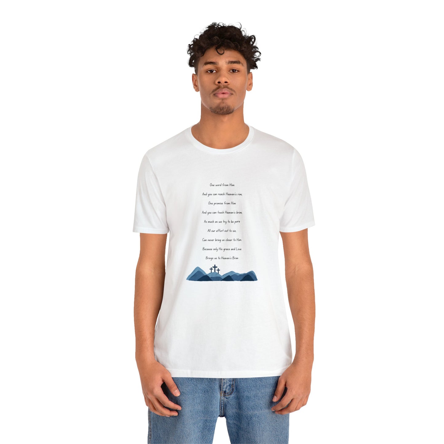 Heavens Brim Poem: Unisex Jersey Short Sleeve Tee