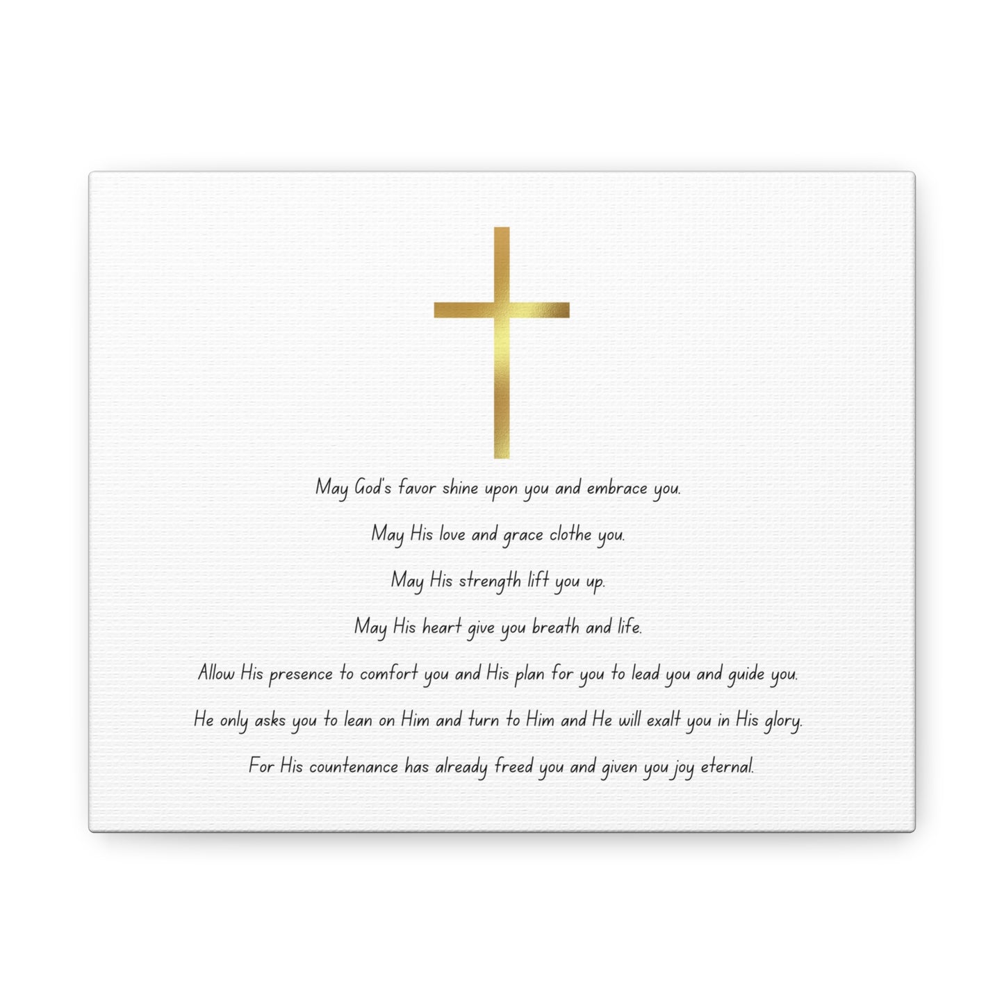 Blessings Poem + No Border: Canvas Gallery Wraps